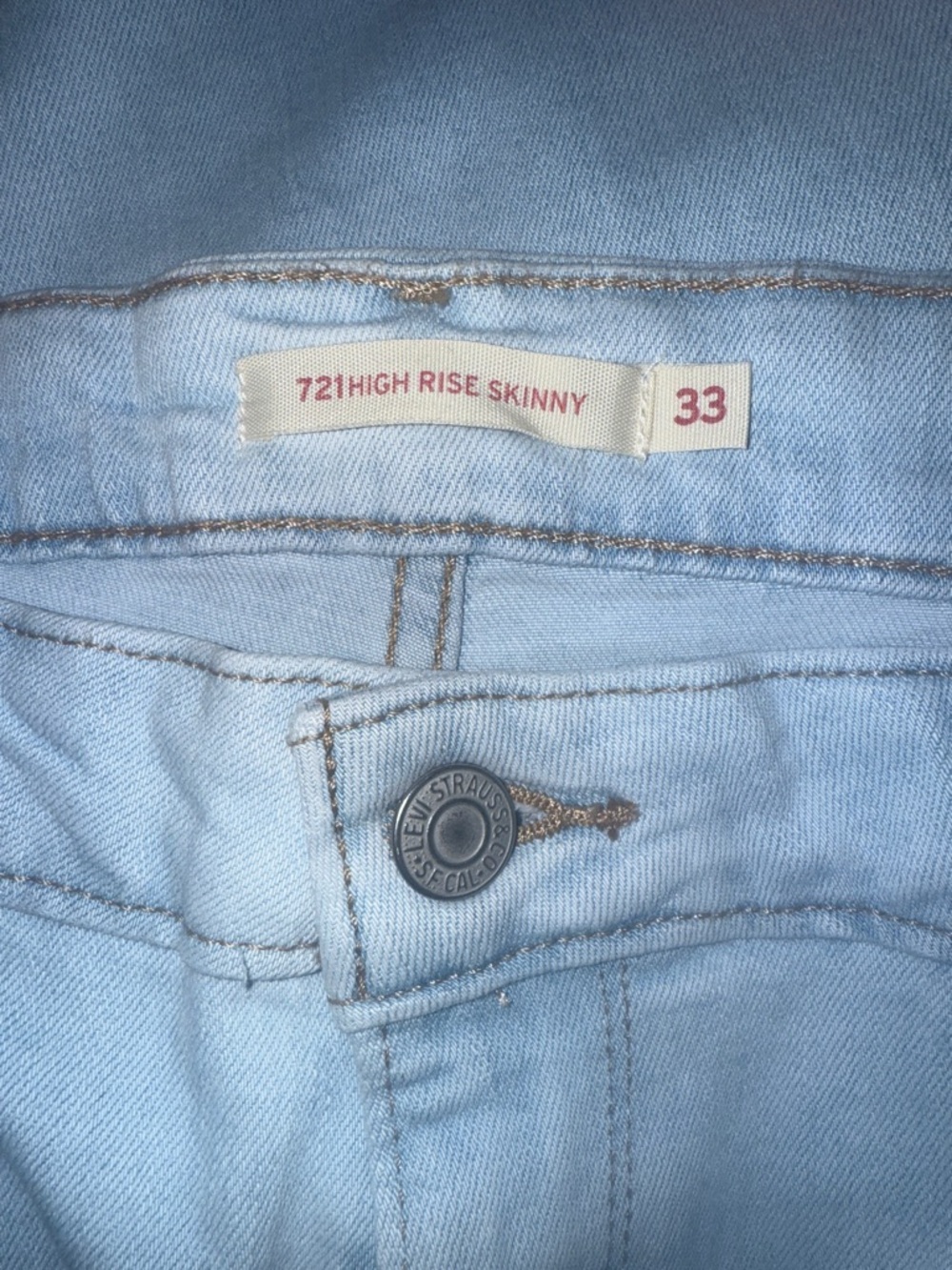 Levi’s 721 High Rise Skinny -Brand New With Tags - Picture 12 of 12